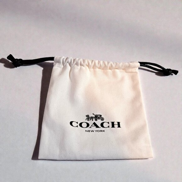 Coach Open Circle Linear Earrings in Gold/ Multi NWT - Picture 6 of 10